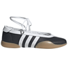 Side profile of Adidas Chaussure Taekwondo Mei Black White martial arts shoe in Dubai UAE