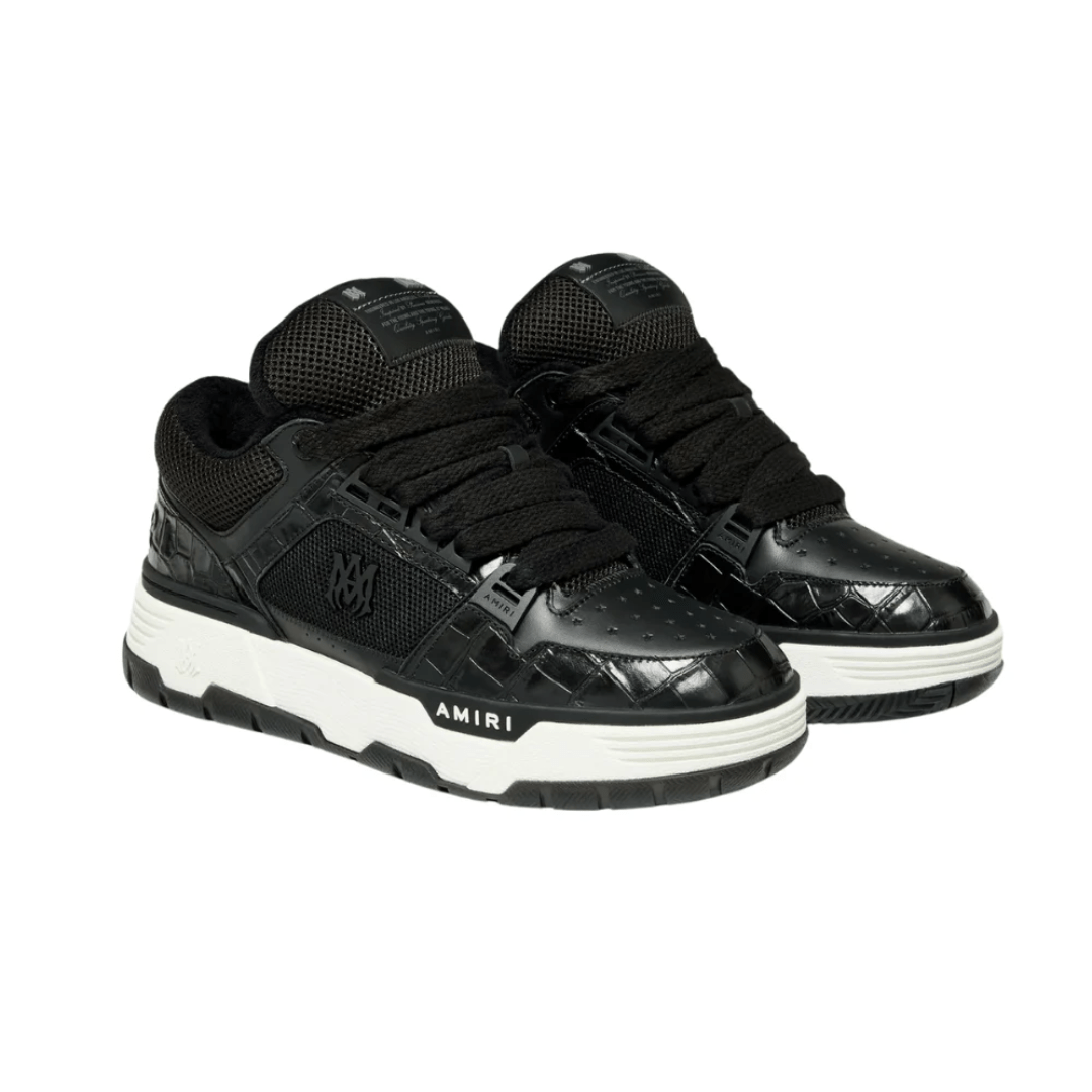 Amiri Croc Debossed bomber jacket front zipper UAE