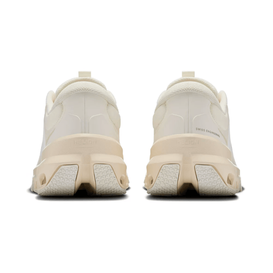 Close-up of Loewe branding on On Cloudventure heel