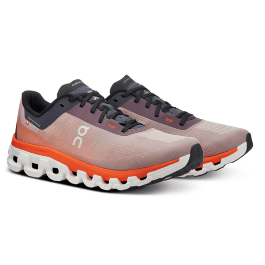 Side profile of On Running Cloudflow 4 in Quartz Flame UAE