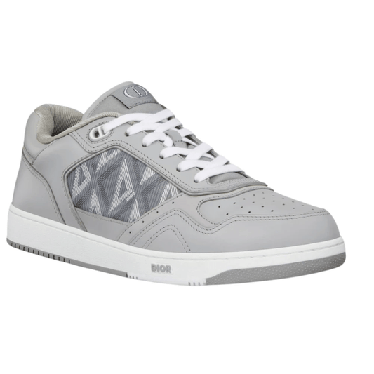 Dior B27 Low DGray Smooth sneakers on feet in Dubai