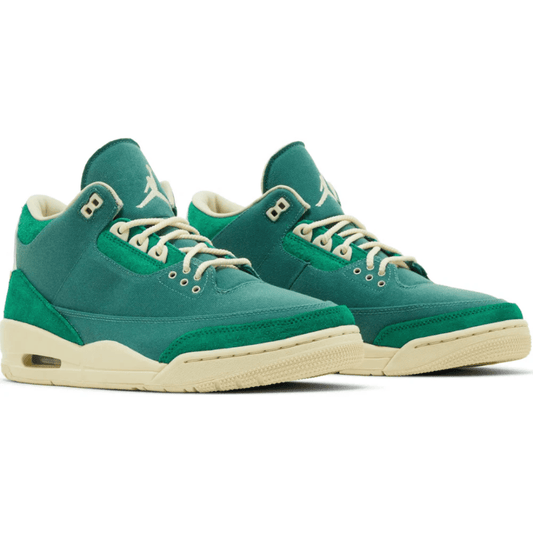 Close-up of Air Jordan 3 sole pattern and traction