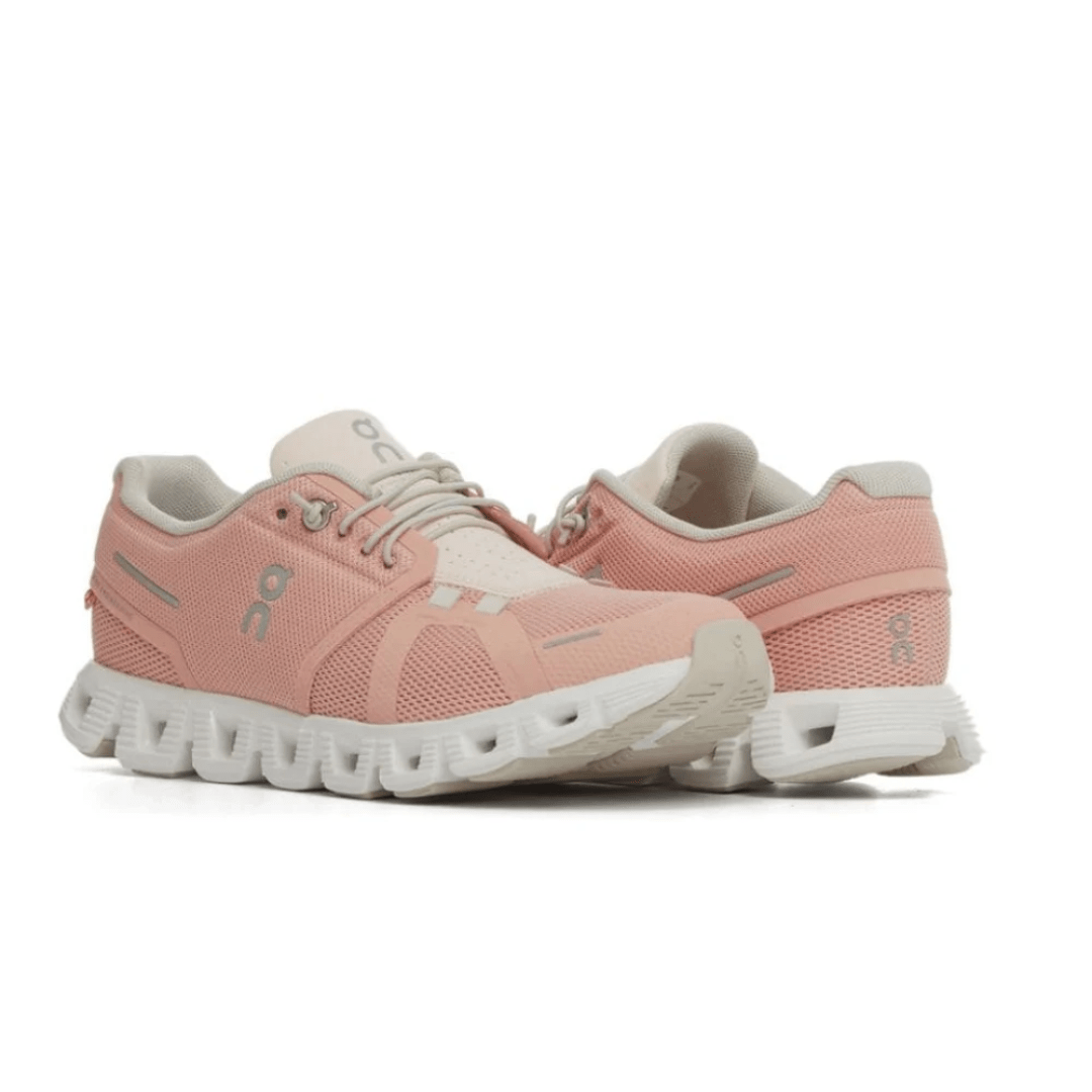 On Cloud 5 Rose Shell lifestyle look