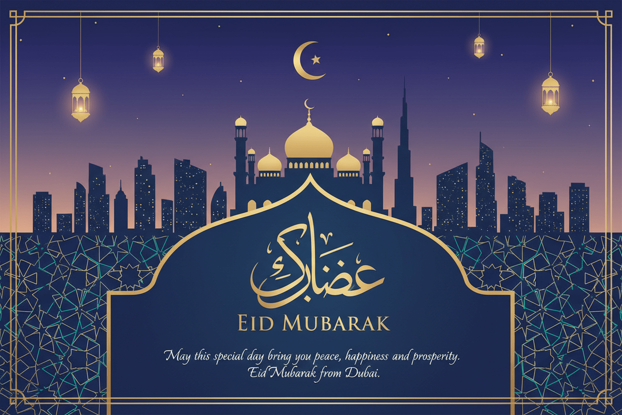 Eid Mubarak Wishes Dubai UAE – Warm Greetings