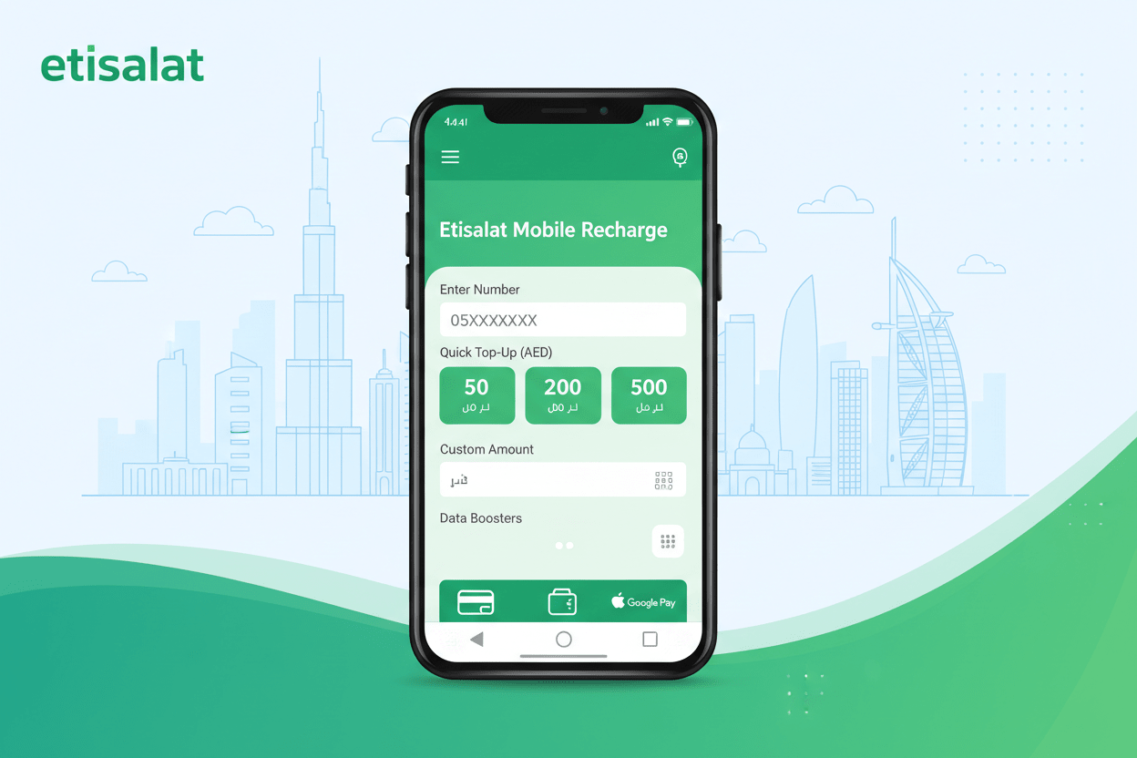 How to Recharge Etisalat in UAE