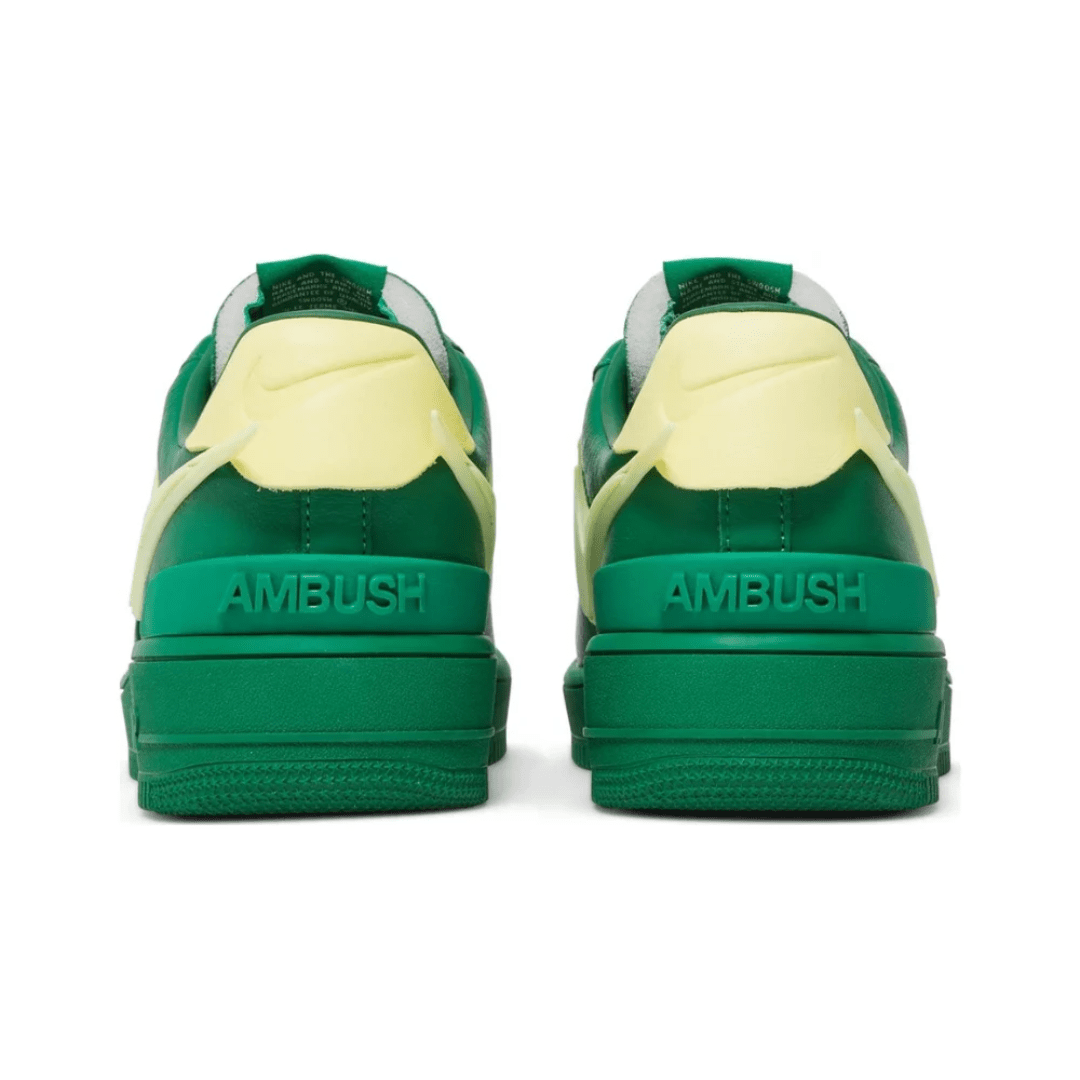 AMBUSH x Air Force 1 Low Pine Green heel view