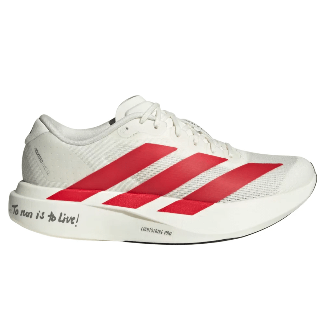 Adidas AdiZero EVO SL Off White Better Scarlet Core Black Dubai UAE