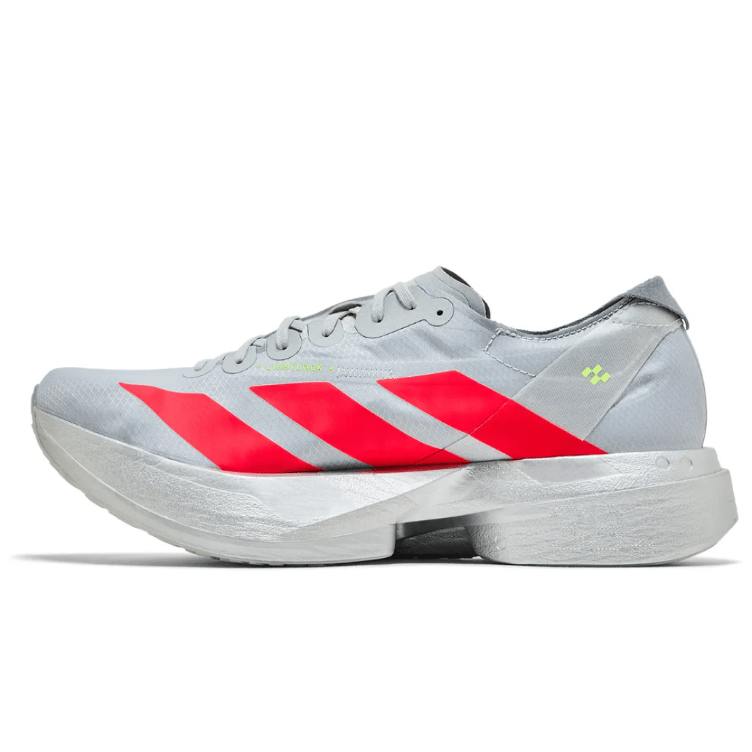 Close-up of carbon EnergyRods 2.0 in Adidas Adizero Adios Pro 4 Ekiden Pack Dubai UAE