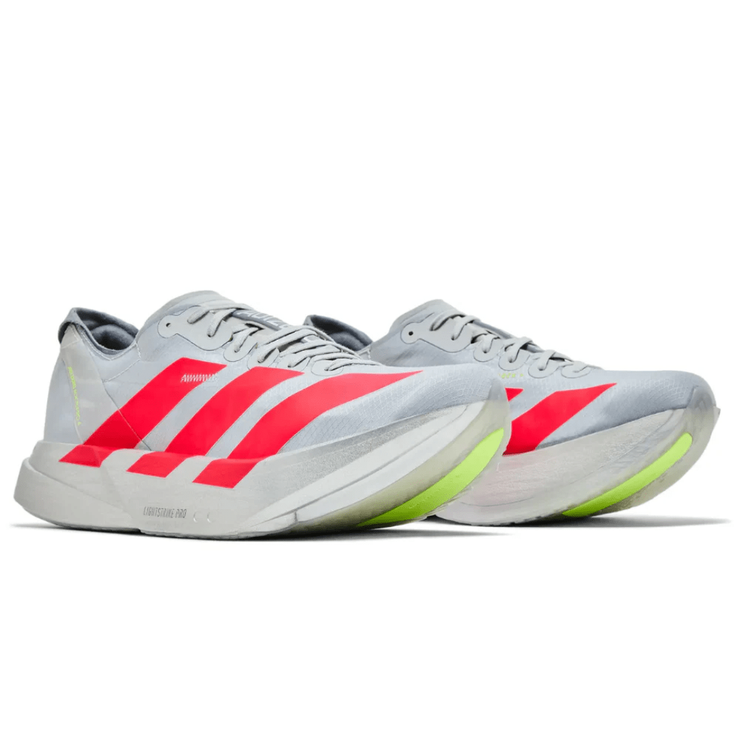 Front view of Adidas Adizero Adios Pro 4 Ekiden Pack performance racing shoe Dubai UAE