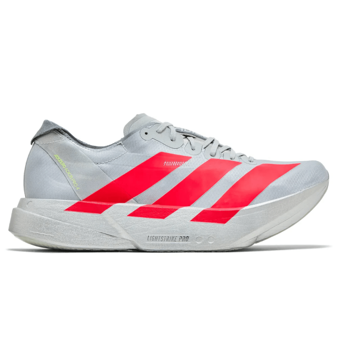 Side profile of Adidas Adizero Adios Pro 4 Ekiden Pack running shoe in Dubai UAE