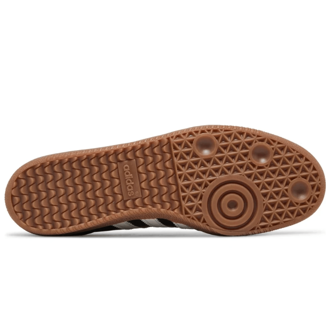 Gum rubber sole design of Adidas JJJJound x Samba OG Black Dubai UAE