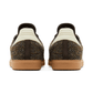 Close-up view showing tweed material on Adidas Samba OG Tweed Pack
