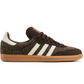 Front view of Adidas Samba OG Tweed Pack Dark Brown sneakers in Dubai