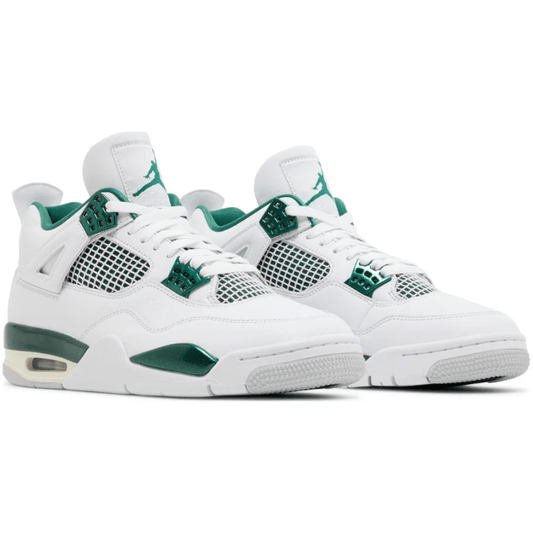 Detailed shot of Nike Air Jordan 4 Retro Oxidized Green UAE