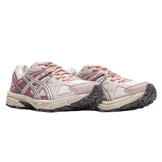 Side profile of Asics Gel-Kahana 8 White Pink in UAE
