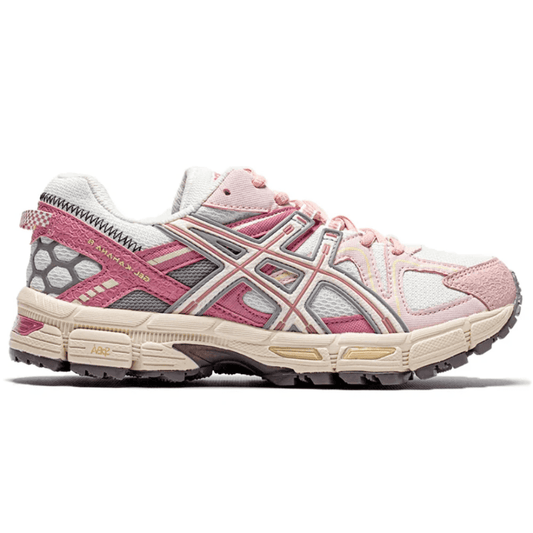Asics Gel-Kahana 8 "White Pink" trail running shoes for women in Dubai UAE