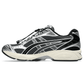Side profile of Asics Gel-Kayano 14 Carrier Grey Black sneakers in Dubai