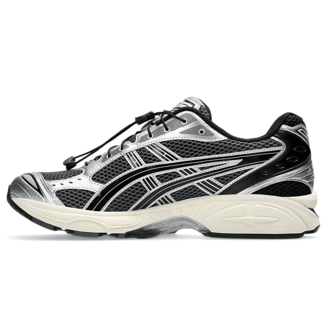 Side profile of Asics Gel-Kayano 14 Carrier Grey Black sneakers in Dubai