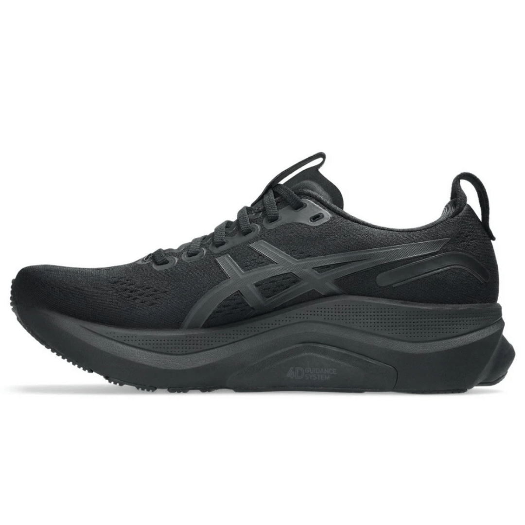On-feet Asics Gel-Kayano 32 Black Graphite Grey lifestyle photo Dubai UAE