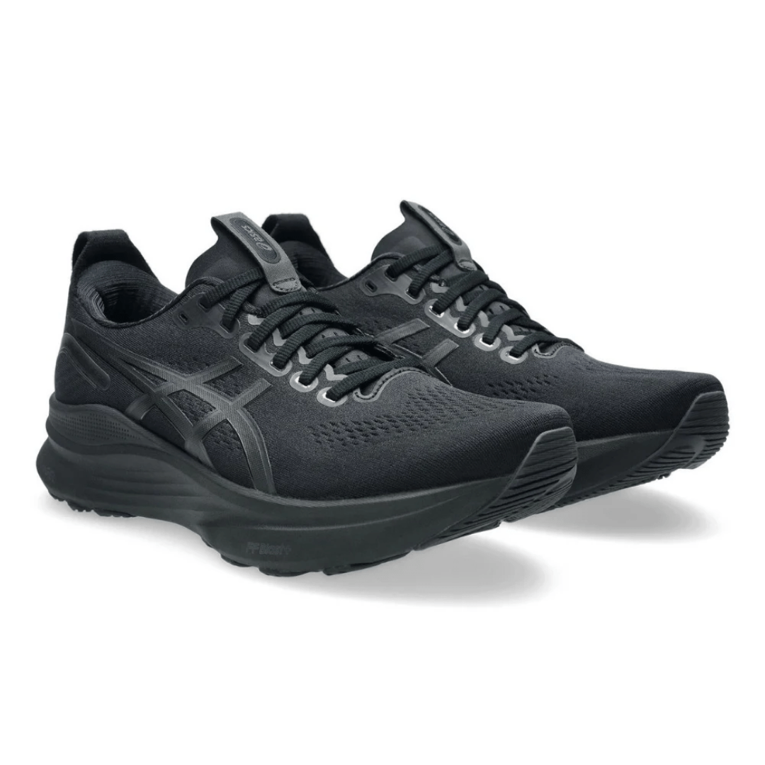 Side view Asics Gel-Kayano 32 Black Graphite Grey sneakers UAE