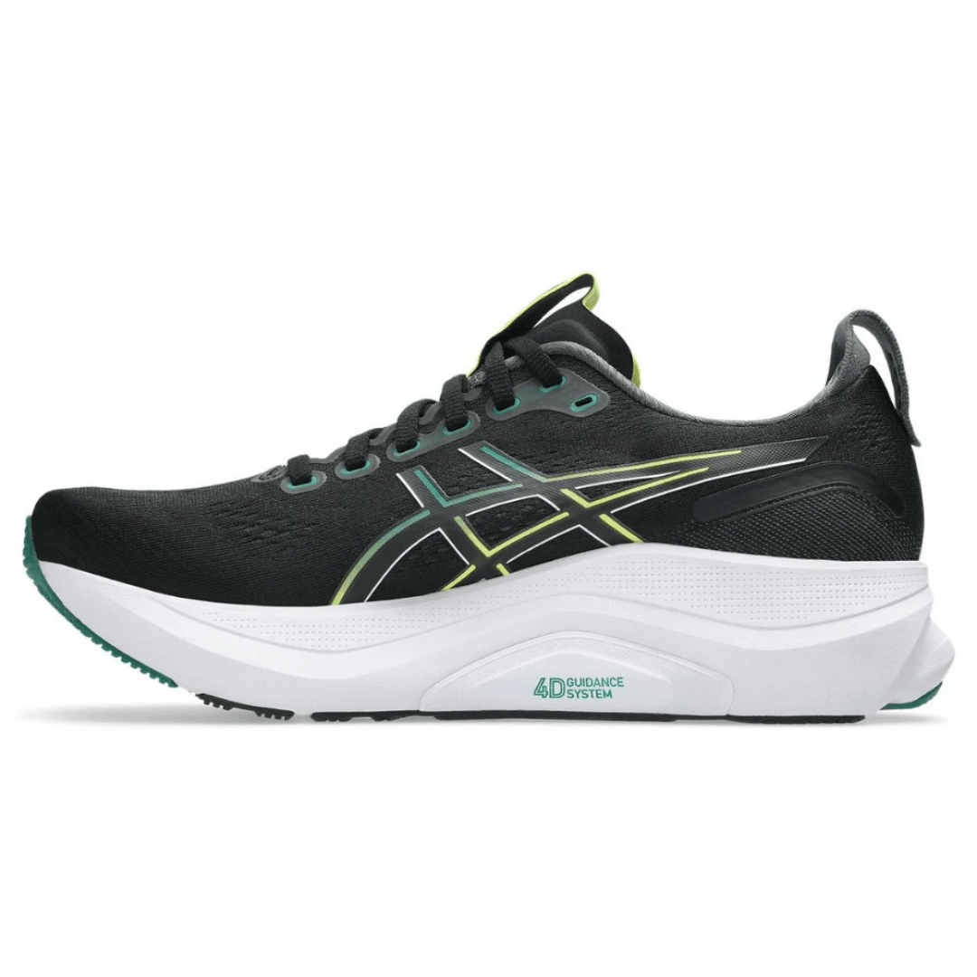 Lifestyle image Asics Gel-Kayano 32 Black Jasper Green sneakers Dubai UAE