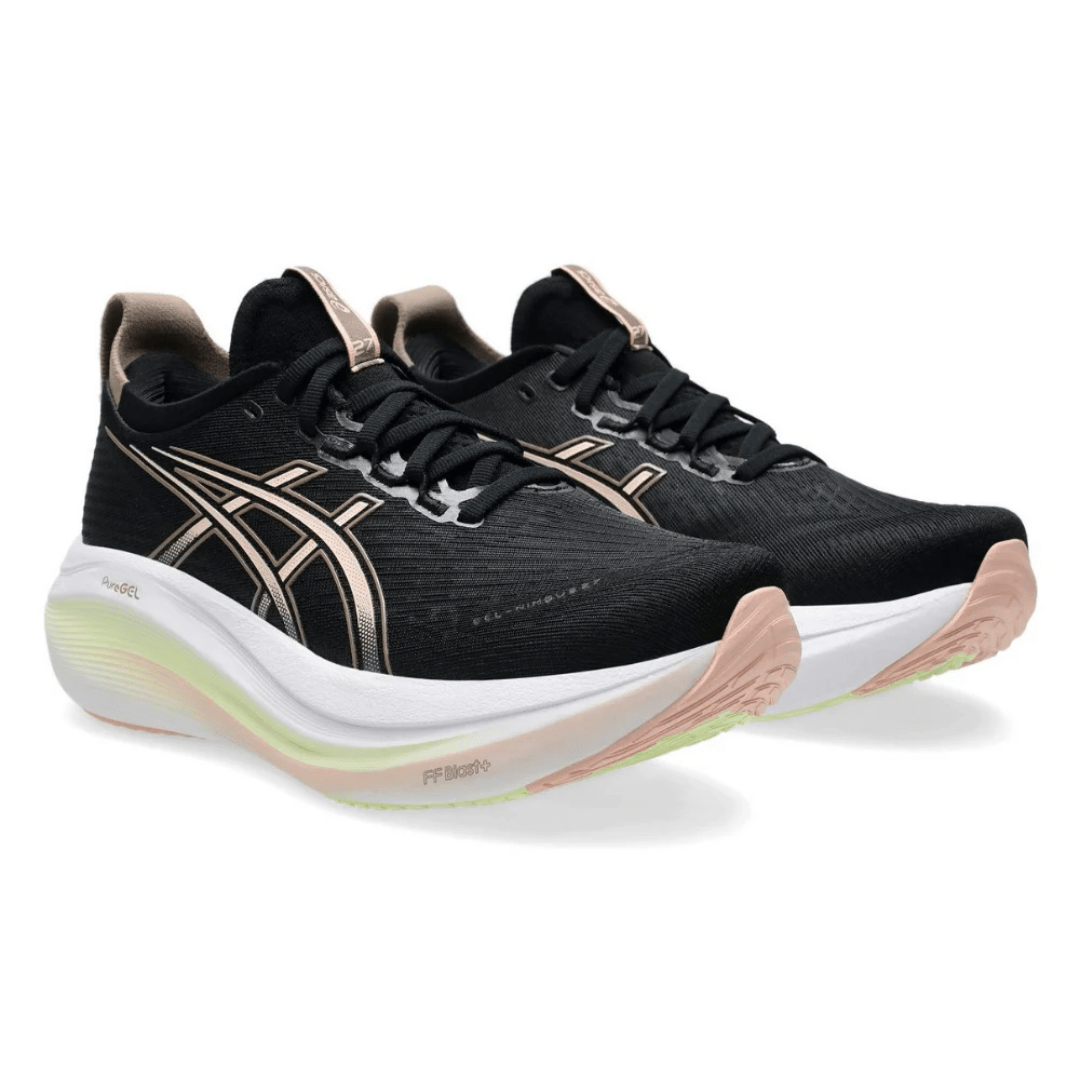 Side view Asics Gel-Nimbus 27 Black Breeze sneakers UAE