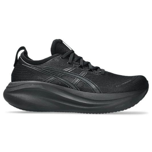 Asics Gel Nimbus 27 Black Graphite Grey running shoes available in Dubai UAE