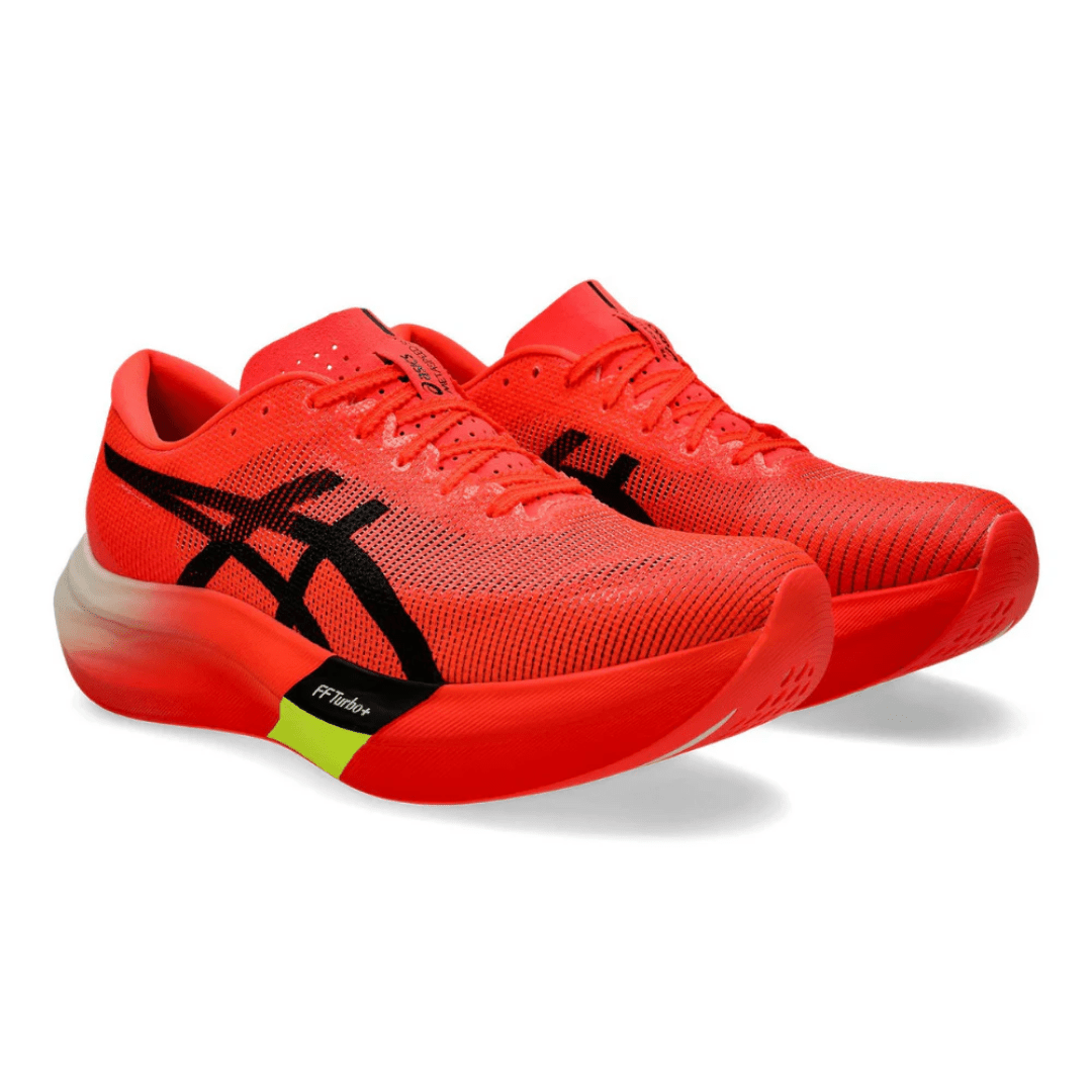 Side profile of Asics Metaspeed Edge Paris Sunrise Red Black sneakers Dubai UAE