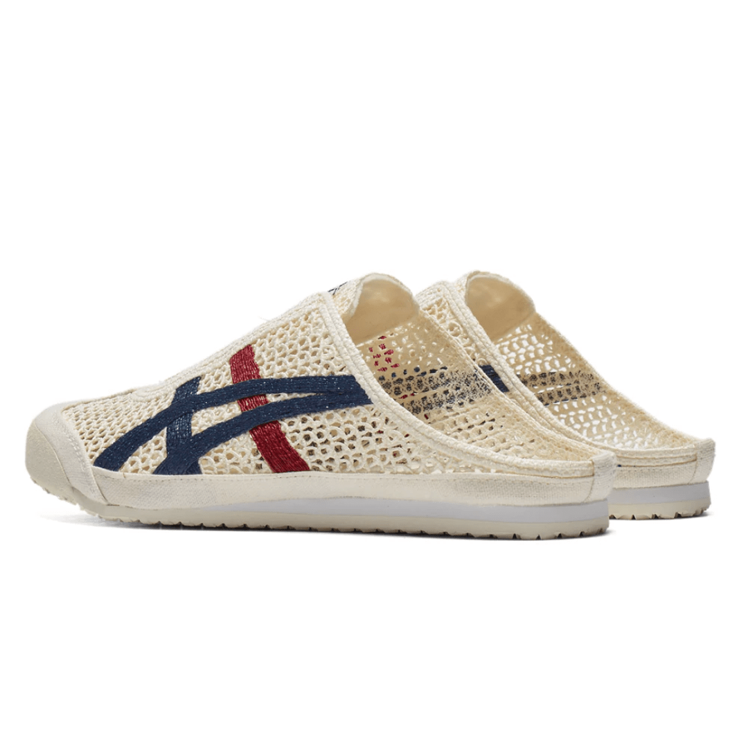 Lifestyle image of Asics Mexico 66 Sabot Cream Mako Blue in Dubai UAE