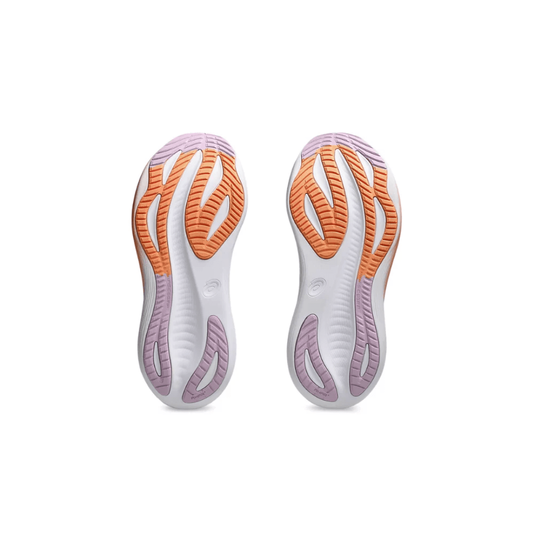 Close-up of Asics Gel Nimbus 27 design in Dubai UAE