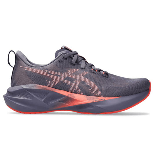 Asics Novablast 5 running shoes in Greyish Purple and Coral Reef, Dubai UAE