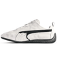 Close-up suede texture of Balenciaga Puma Speedcat White Black UAE