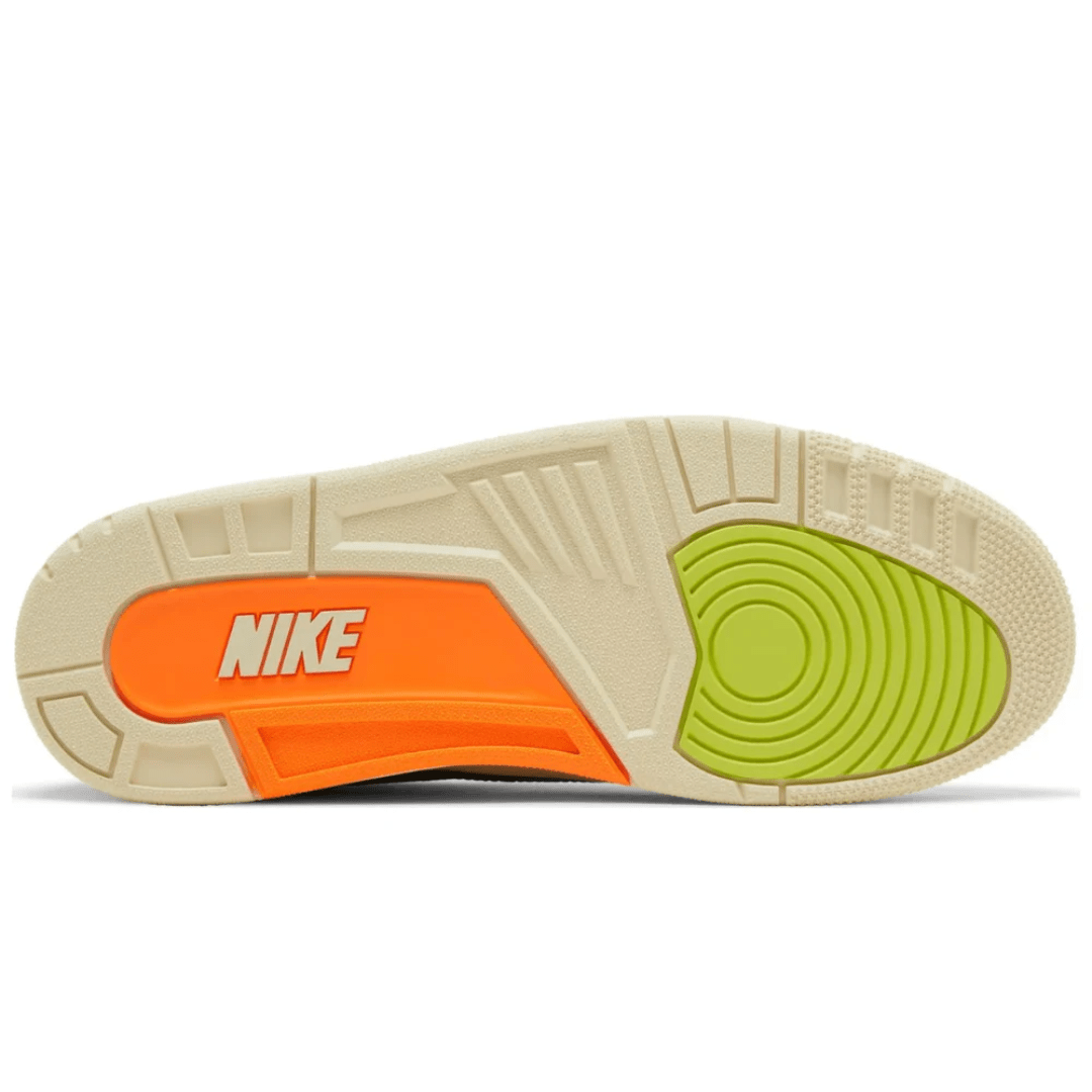 Overhead look at Nina Chanel Abney Air Jordan 3 sneakers