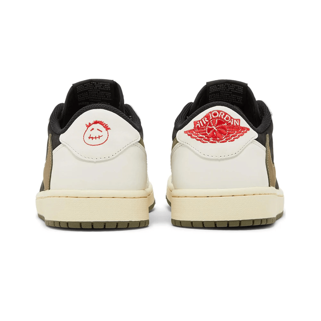 Red Cactus Jack logo visible on Travis Scott Air Jordan heel tab