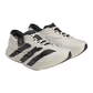 Running view of adidas Y-3 Adizero Adios Pro 4 in Beige Orbit Grey