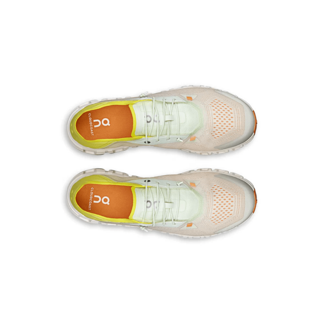 On Cloud 6 Coast Aloe Limelight heel view
