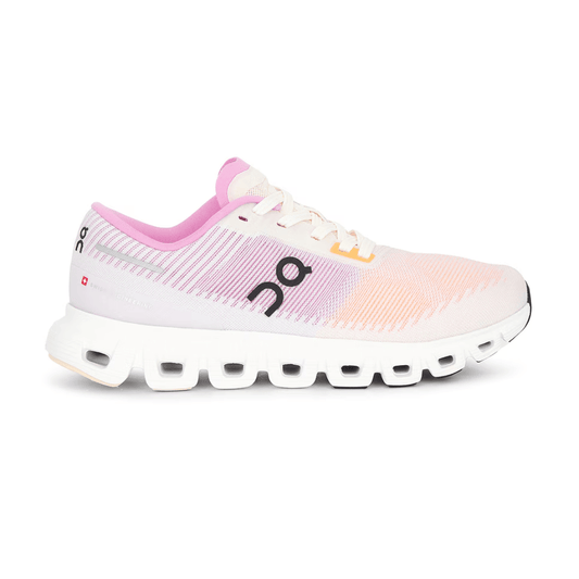 On Running Cloud 6 Push Tangerine Raspberry side profile