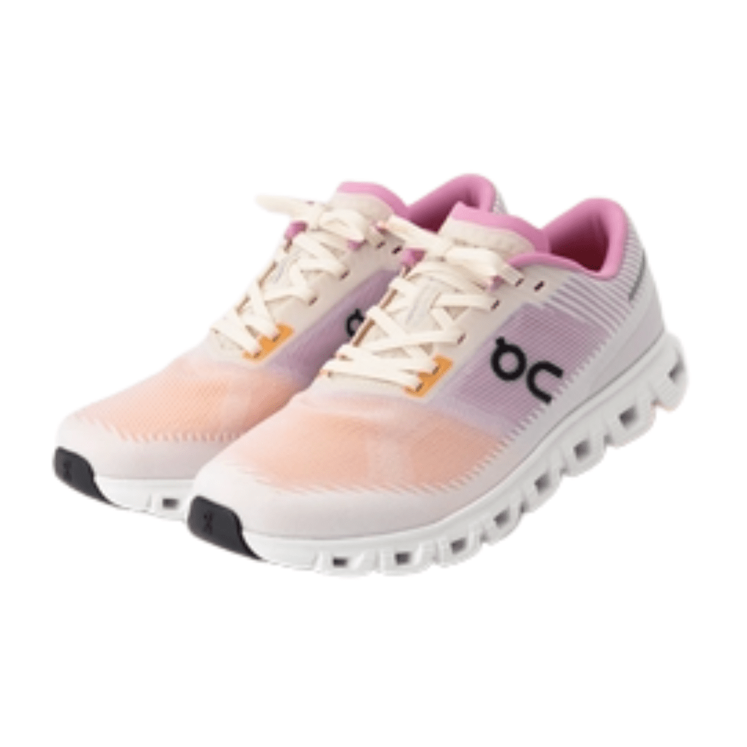 On Running Cloud 6 Push Tangerine Raspberry upper detail