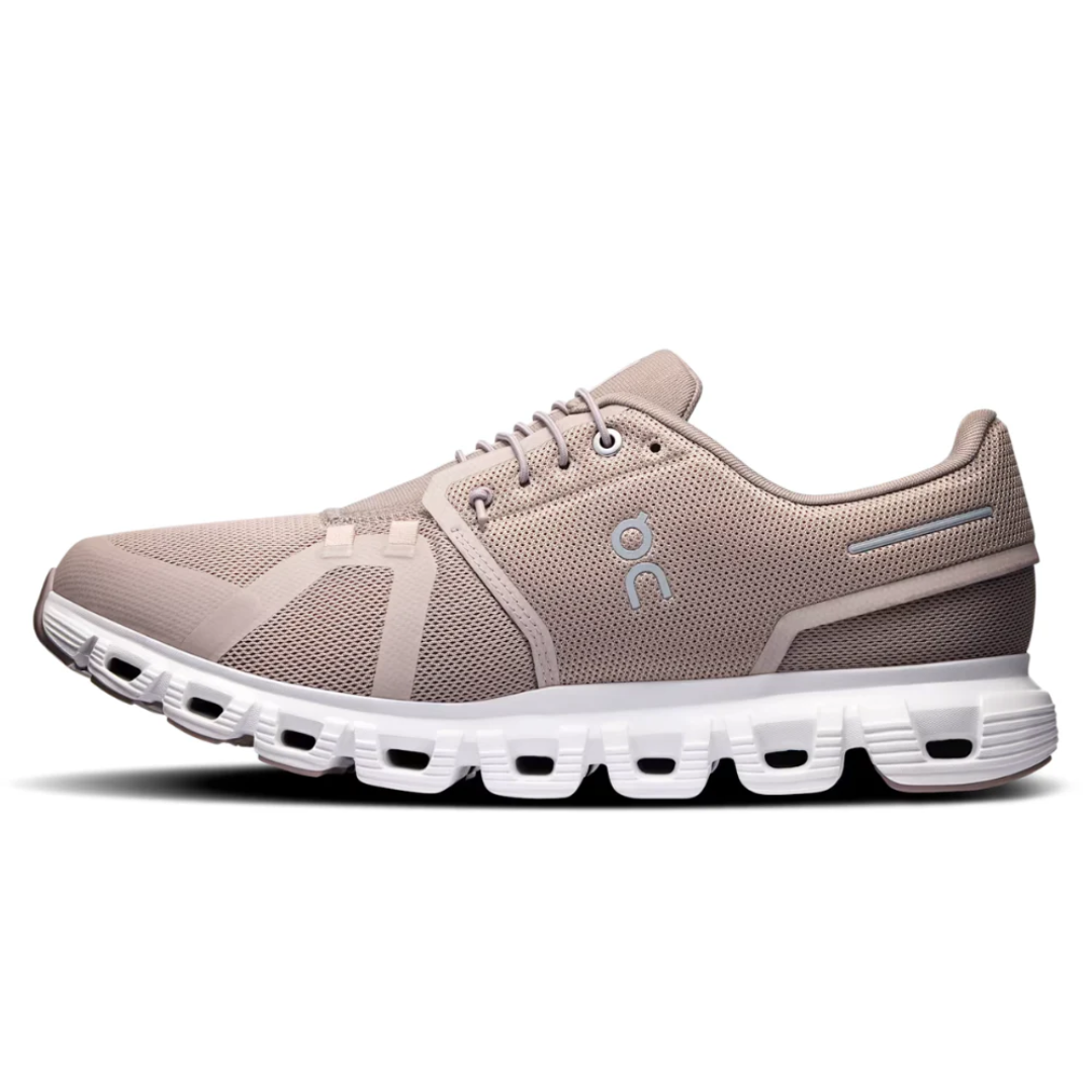 Women’s On Cloud 6 Fog White lightweight shoes