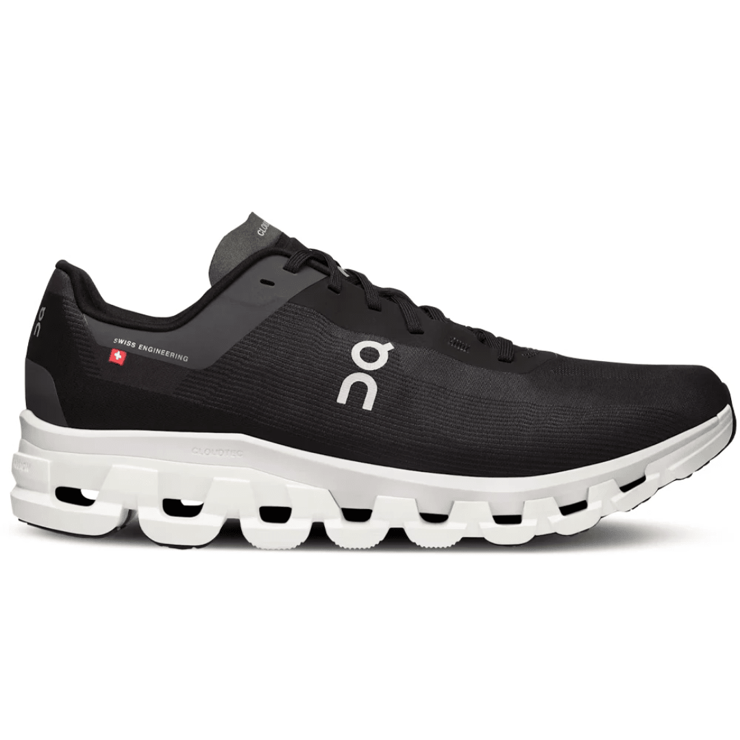 On Running Cloudflow 4 "Black | White" side profile