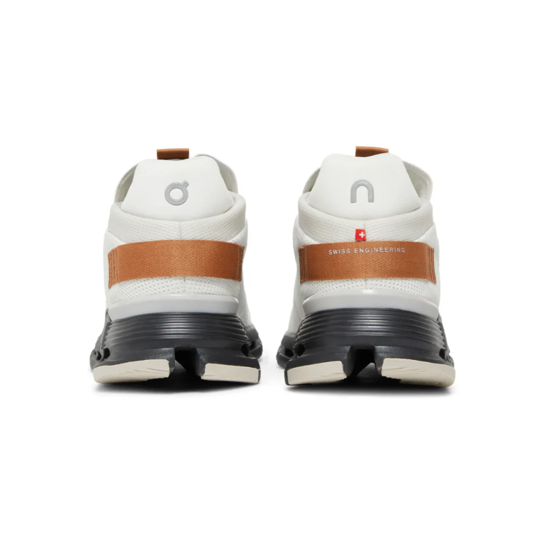 On Running Cloudnova White Pecan showing comfort foam sole