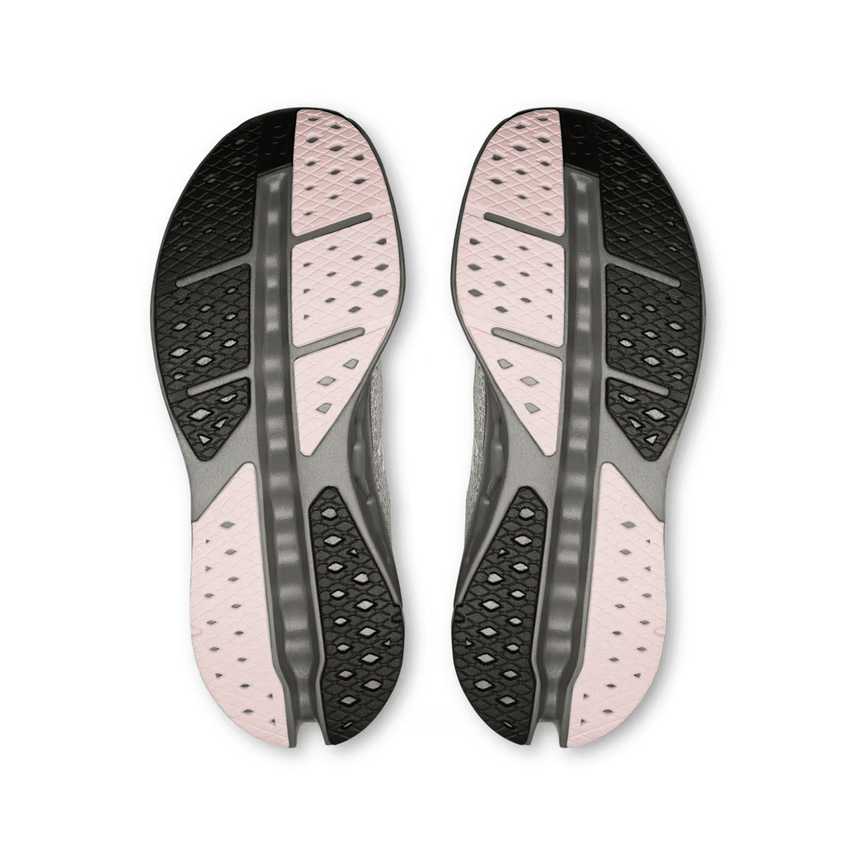 On Cloudsurfer Max Alloy Asphalt heel view