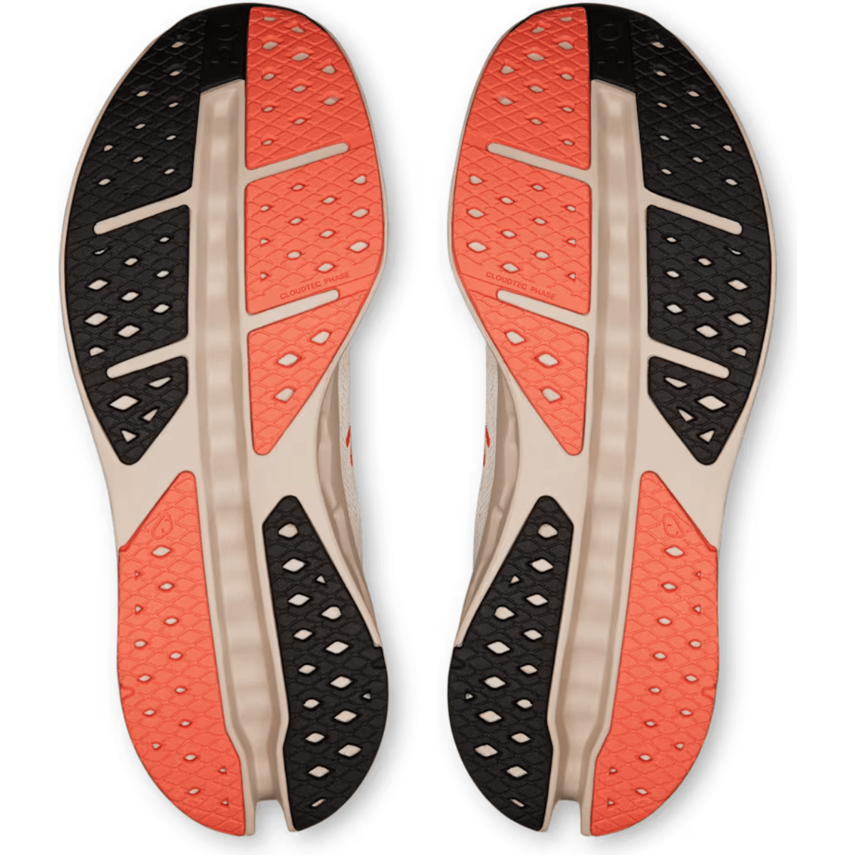 On Running Cloudsurfer Max Ivory Salmon heel view