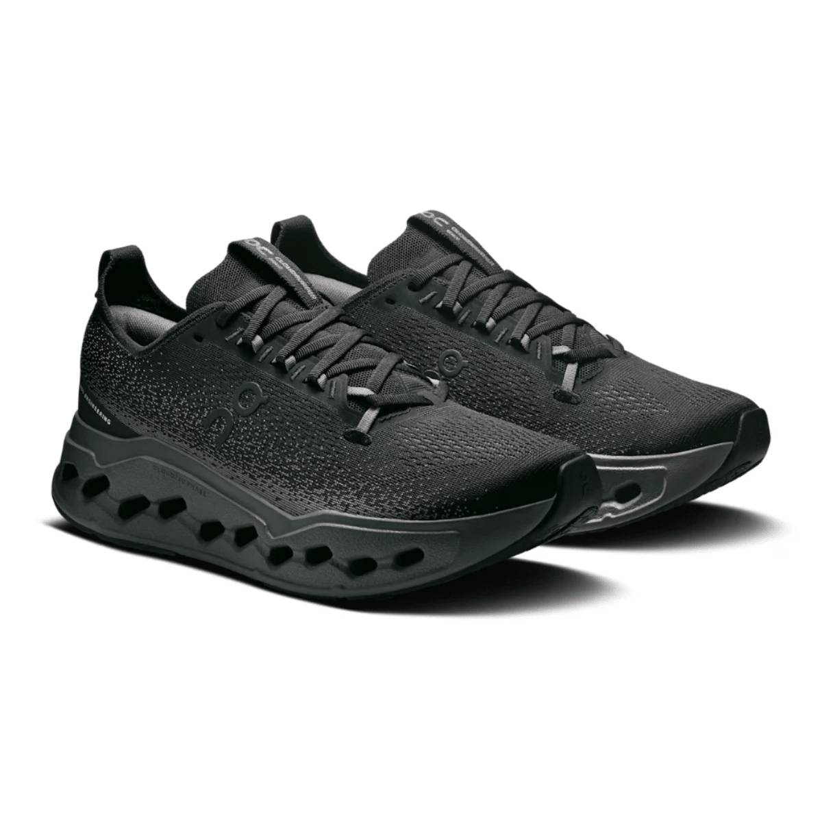 On Cloudsurfer Max Alloy Asphalt upper detail