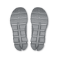 Black rubber sole of a shoe on a white background