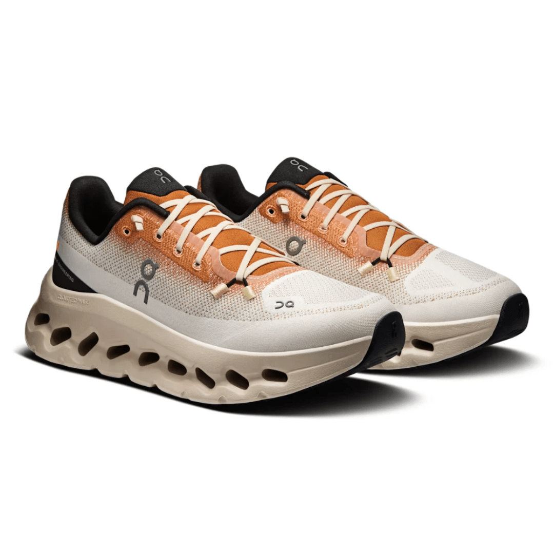 On Cloudtilt Ivory Almond upper detail