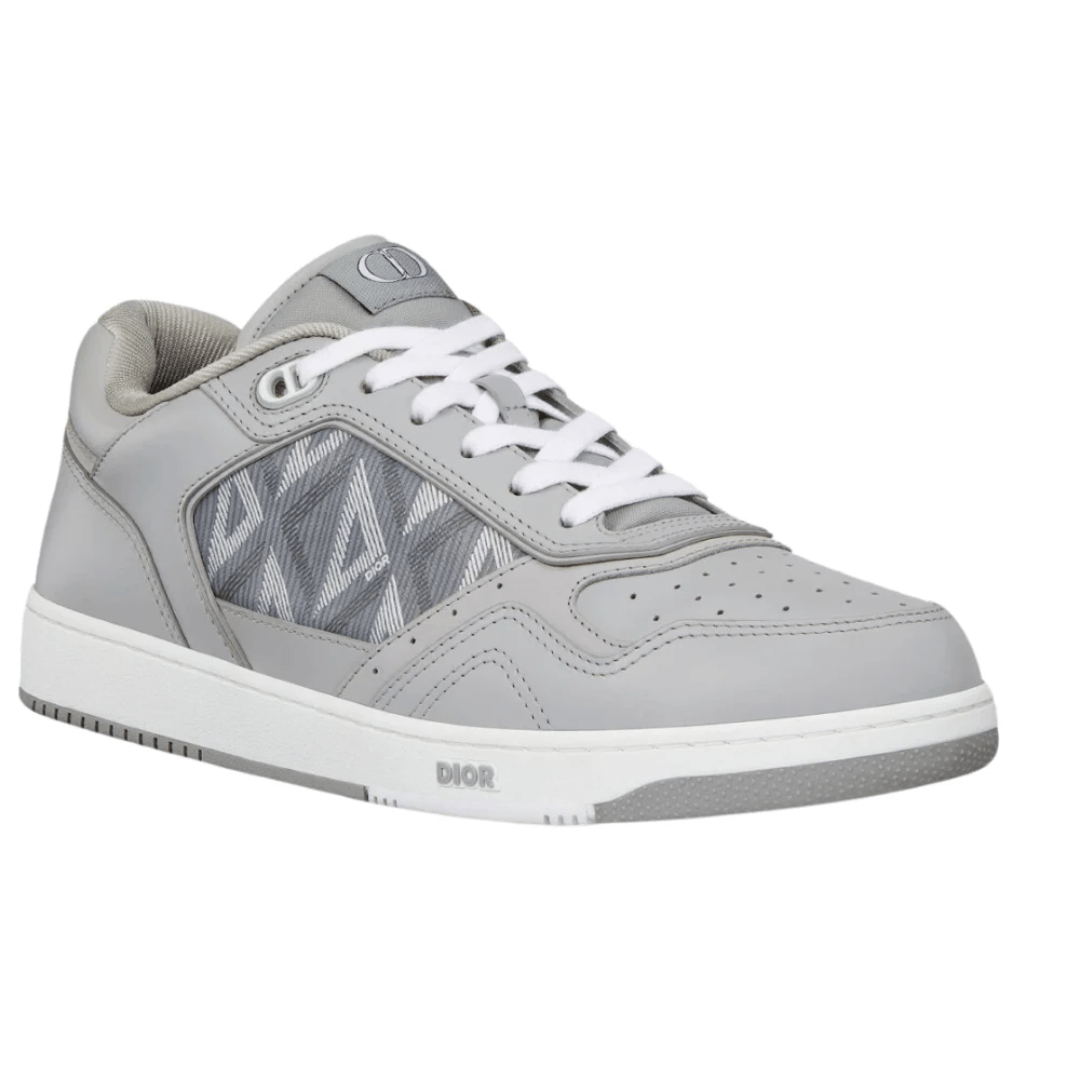 Dior B27 Low DGray Smooth sneakers on feet in Dubai