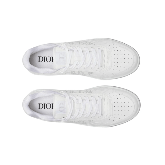 Top view of Dior B27 Low Dior Oblique White sneakers UAE