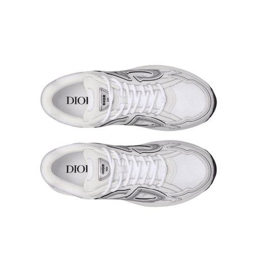 Dior B30 White Mesh and Technical Fabric Low Top Sneakers on feet Dubai