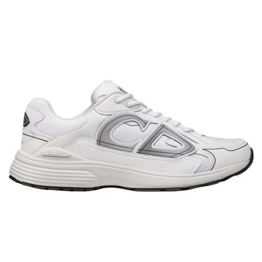 Dior B30 White Mesh and Technical Fabric Low Top Sneakers side profile